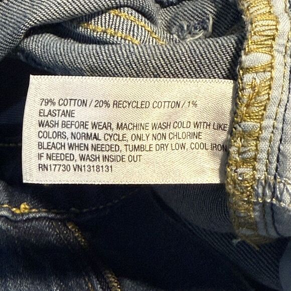 Cat & Jack Girls Stretch Ankle Straight High Rise Adjustable Waist Jeans Size 12 - Picture 13 of 15